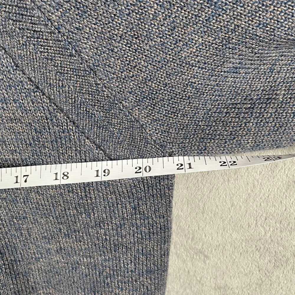 Banana Republic Men’s Large Gray Wool Blend Quarter Snap Sweater Pullover NWT